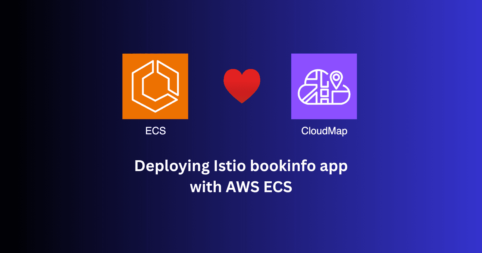 Deploying Istio bookinfo app with AWS ECS